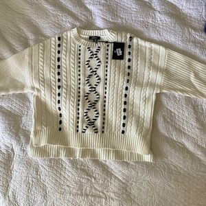 Cream/white colored DKNY sweater NWT
